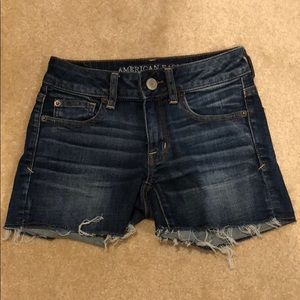 Amer Eagle Shortie Super Stretch Shorts.